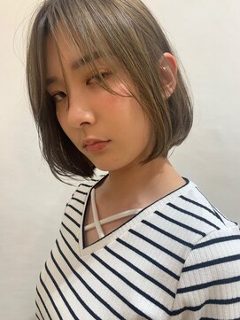 イーストハムアネーロ(EAST HAM anello) シンプルボブ ×マットグレージュ