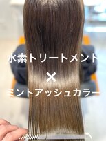 ナチュア ヘアアンドガーデン北千住(NaTur HAIR&GARDEN) 髪質改善トリートメント×ミントアッシュカラー☆