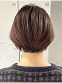 30代40代大人女性/前髪なしショートボブ/ショートヘア/髪質改善