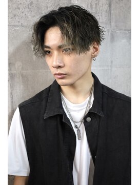 メゾンフォーメン(Maison for men) 波巻きスパイラル ツーブロックマッシュ