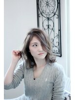 ヘアストーリー リズム(hair story r ism)&nbsp;透明感抜群のヌーディー・アッシュ♪30代40代50代