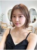 【Un ami】《増永剛大》 グレーベージュ、くびれボブ、レイヤー