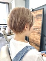 ルアン 上通り(ruen) 丸みくびれショート ミルクティーカラー 熊本 ruen 山田大貴