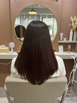 アオ 花咲町(a-o)&nbsp;赤髪綺麗縮毛矯正♪