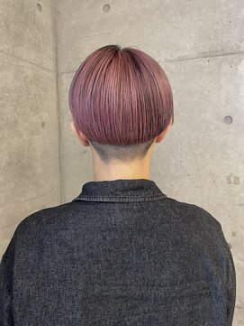 オーオシカシカスペース(OOO YY Space) ピンクベージュ/ローライト/ブリーチカラー/デザインカラー