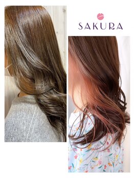 サクラ(SAKURA)の写真/白髪染め～デザインカラーまで幅広いメニューをご用意◎一人ひとりの”なりたい”を汲み取りカタチに…♪
