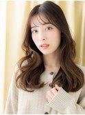 グレージュアッシュ韓国風巻きフェミニンロングZ上尾30代40代