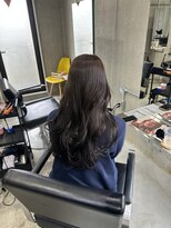 ラック(LUCK)&nbsp;ラベンダーグレージュ/船橋/くすみベージュ/細めハイライト