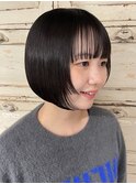 姫カット × 切りっぱなしボブ × 韓国ボブ × ミニボブ