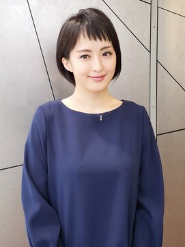 アイル(I'll) ベビーバングマッシュショート小顔ショートインナーカラー黒髪