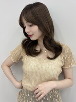 ソア 並木坂(Soa)&nbsp;韓国ヘア/前髪カット/レイヤーカット/ベージュ/セミロング