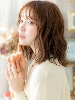 カバーヘア ブリス 北浦和(COVER HAIR bliss)&nbsp;くせ毛風ウェットヘアゆるふわハイライトマロンベージュc7北浦和