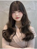 上尾/ダブルカラー/ブリーチ無し/白髪ぼかし/韓国