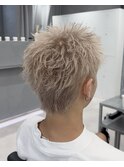 ホワイトベージュショート