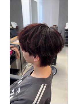 アイトーキョー 横浜(AI TOKYO) ゆるふわマッシュ×ワインレッド