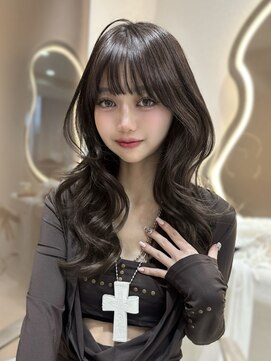 サイン 渋谷(SIGN) 韓国ヘアーハッシュカットレイヤーカットグレージュブリーチ無し