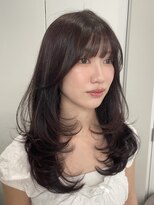 ポケット 渋谷(POCKET)&nbsp;着物ヘア/大人ガーリー/ダークアッシュ/似合わせカット/渋谷