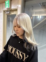 ループ(LOOP)&nbsp;ホワイトブロンド×インナーブルー