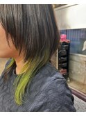 マッシュウルフ×インナーカラー