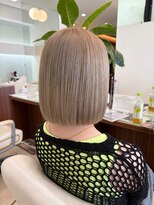 ヘアーアンドエステ ハラダ 滝ノ水店(Hair&Esthe Harada) ブリーチカラー/ブロンドベージュ/ボブカット