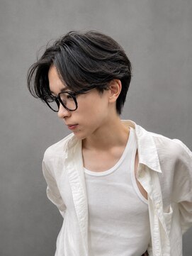 アース コアフュールボーテ 佐久平店(EARTH coiffure beaute) センターパート_韓国ヘア_シャドウパーマ_メンズ