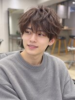 メンズルーパ 三宮 元町(Men's LOOPA)&nbsp;立体感フェザーパーマ/メンズ/神戸/三宮