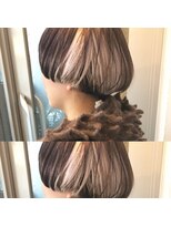 bibito アシンメトリー ハイライト ホワイトカラー