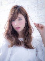 エルデ ナインズ ヘアー スタンド 川口店(elde 9's HAIR STAND)&nbsp;ヴェールウェーブブルージュカラーかきあげバングローレイヤー