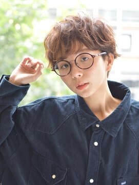 サークル(CIRCLE) くすみブルー テラコッタ ミニウルフ デジタルパーマ