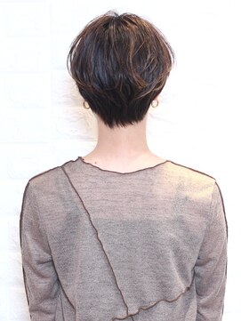 ムム(mumu) ショートボブ/ブラウン/抜け感/20代30代40代50代