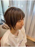 ショートグレージュ