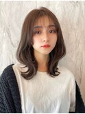 韓国風前髪×レイヤーカット【髪質改善/新宿/レイヤーカット】