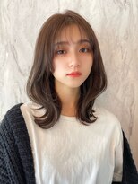 ルームバイシー 新宿(Loom. by Sea)&nbsp;韓国風前髪×レイヤーカット【髪質改善/新宿/レイヤーカット】