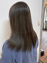 ナナナ パレナ 宝塚店(nanana parena) 白髪カバーにも!くすみグレージュ♪艶髪縮毛矯正ストレート