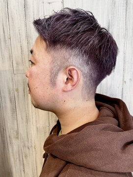 シエン(CIEN) フェード×ショートスタイル×パープル