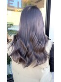 ブリーチなし アッシュカラー 透明感カラー ハッシュカット