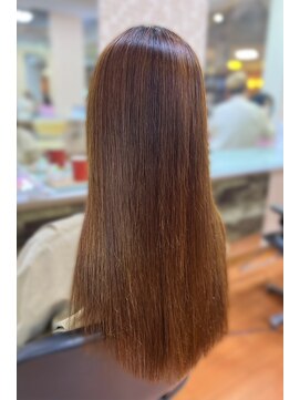 アークスヘアー 20代30代40代髪質改善カラーアッシュブラウン艶感ストレート