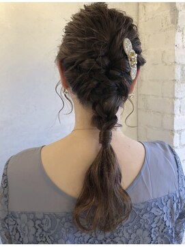 サロン 名和店(SALON) パーティヘアセット☆編み下ろしアレンジ　by mika