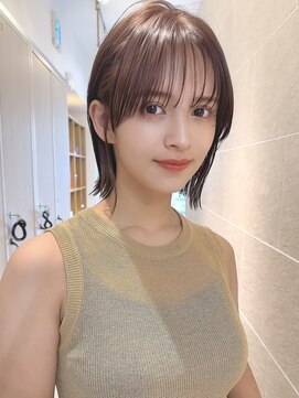 サンドシーン(sand scene) 20代30代40代丸みショートボブマッシュ前下がりレイヤー