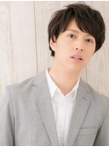 ビジネスにも◎斜めバング短髪春パーマのラフマッシュi与野