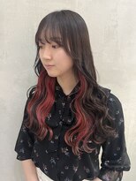 ロンドエニカ 大宮(Lond enika)&nbsp;レイヤーショートボブインナーカラー韓国ロング[大宮]