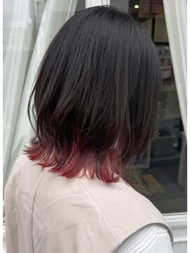 サンクチュアリー ウィズ コネクト(Sanctuary with connect) ウルフカット×インナーカラー