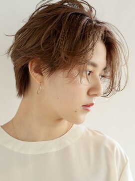 アンドレイ 表参道(andrey) デザインカラー/レイヤーカット/ウェットヘア/オリーブベージュ