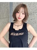 ふんわりレイヤーボブ/ウルフ/シースルーバング