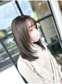 レイヤーカット☆オリーブカラー
