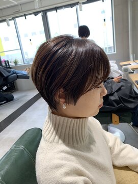 アーツ 茅ヶ崎(arts) ショートカット20代30代40代前髪あり面長丸顔ショートボブ