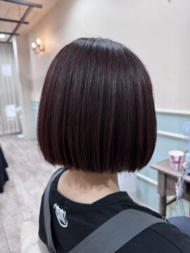 ラボヌールヘアーノーブル 新越谷店(La Bonheur hair noble) 重め美艶ボブ/極上髪質改善/美髪ストレート【美髪】