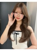 (licca内堀)シースルーバング×明るめブラウン×前髪