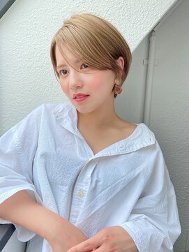 ハウスアンドヘアーワークス(House&Hair works) 前髪長め大人小顔ショート30代40代50代　藤沢