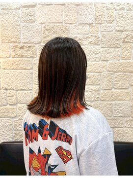 ヴァン カウンシル 川口店(VAN COUNCIL) オレンジ×インナー【東川口　インナーカラー】